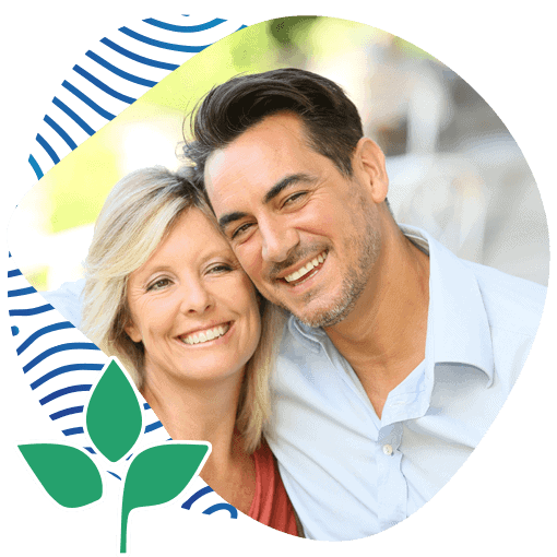 Healthcare Wellness Center Inland Naturopathic Upland CA services skin health Portrait of Adult White Couple Smiling Wearing a Blue Shirt and Red Tee