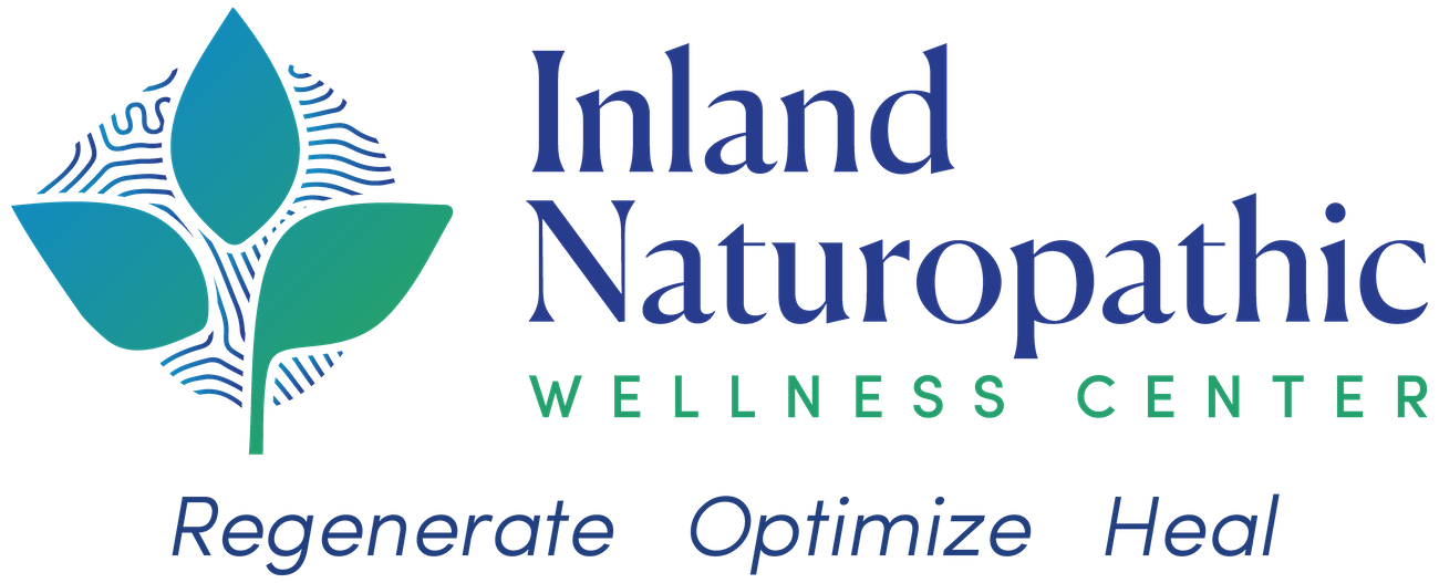 Inland Naturopathic Logo With Typography and Symbol